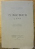 Un précurseur A. Spir. Préface par Georges Duhamel.. Claparède-Spir, Hélène.