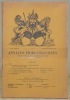 Annales Fribourgeoises. Organe officiel de la Société d’Histoire du Canton de Fribourg. XVIIme année en 6 fascicules.. 