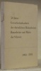 50 JAHRE Gewerkschaftsarbeit der christlichen Holzarbeiter Bauarbeiter und Maler der Schweiz 1901-1951.. 