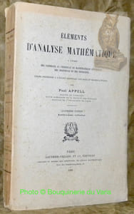 Eléments d’analyse mathématique à l’usage des candidats au certificat de mathématiques générales des ingénieurs et des physiciens. Quatrième édition entièrement refondue.