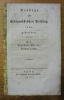 Predigt am Eidsgenösischen Bethtag 1809 gehalten.. MÜLLER, Thaddäus.