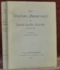 Les oraisons amoureuses de Jeanne-Aurélie Grivolin  lyonnaise. Transcrites par Roger Pillet.. GRIVOLIN, Jeanne-Aurélie. - PILLET, Roger.