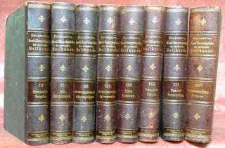 Real-Encyclopädie der Gesammten Heilkunde, Medizinisch-chirurgisches Handwörterbuch für praktische Ärzte. 3. gänzlich umgearbeitete Auflage. Mit zahlreichen llustrationen in olzchnitt und Farbendrucktafeln. 26 Bänden.