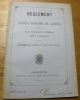 REGLEMENT de l’Ecole Dentaire de Genève adopté par le Conseil d’Etat (arrêté du 16 septembre 1881) suivi du Programme des Examens et d’un plan ...