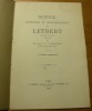 Notice littéraire et bibliographique sur Letbert Abbé de Saint-Ruf 1100-1100. 2e édition augmentée.. CHEVALIER, Abbé C.U.J.
