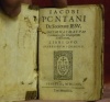 Progymnasmatum latinitatis, sive dialogorum selectorum. Libri duo.. PONTANI, Jacobi. (Pontanus, Jacques).