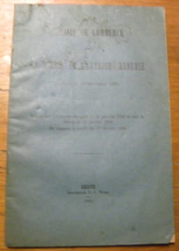TRAITE DE COMMERCE entre la Suisse et l’Autriche-Hongrie.Conclu le 10 décembre 1891. Ratifié par l’Autriche-Hongrie le 25 janvier 1892 et par la ...