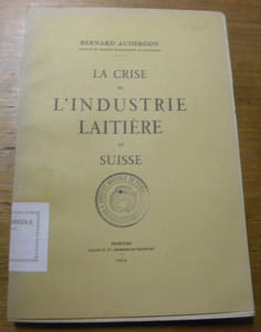 La crise de l’industrie laitière en Suisse.
