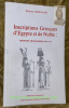 Inscriptions Grecques d’Egypte et de Nubie : Répertoires bibliographiques des IGRR.. BERNARD, Etienne.