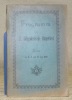 Programm für das XX. Eidgenössische Sängerfest in Bern den 8. 9. und 10 Juli 1899.. 