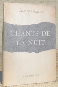 Chants de la Nuit. Poèmes.. HALDAS, Georges.