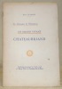 Un Grand Vivant Chateaubriand.“Le Centenaire de l’Enchanteur.”Conférence prononcée le 6 mars 1948 au Rotary-Club de Chambéry-Aix-les-Bains.. PLANCHE, ...