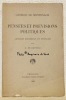 Pensées et prévisions politiques. Articles recueillis et préfacés par G. de Reynold.. MONTENACH, Goerges de.