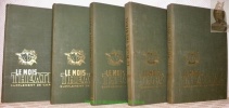 LE MOIS THEÂTRAL. Supplément de la “Patrie Suisse”. Années 1935 (2e année) -1937-1938-1939-1940.12 fascicules par année. 5 volumes ensemble.. 