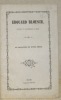 EDOUARD BLOESCH, Président du Gouvernement de Berne. Un caractère de notre siècle.. 