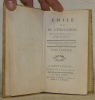 Emile ou De l’éducation. 4 Tomes.. ROUSSEAU, Jean-Jacques.