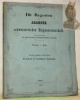 Die Regestern des Frauenklosters Fraubrunnen. Die Regesten der Archive in den schweizerischen Eidgenossenschaft. 2. Bandes, 1. Heft.. MOHR, Theodor v.