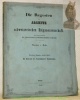 Die Regestern des Frauenklosters Fraubrunnen. Die Regesten der Archive in den schweizerischen Eidgenossenschaft. 2. Bandes, 1. Heft.. MOHR, Theodor v.