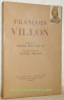 François Villon.Préface de Pierre Mac Orlan. Illustration de Daniel Pipard.. VILLON, François.