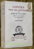 Contes pour les Sceptiques.Portrait de l’auteur et compositions de André Hofer.Coll. “Le banc d’essai”.. SAINT PIERRE, Michel de.