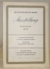 Kunstmuseum Bern Ausstelung Katalog 1943. Aubusson-Teppiche aus fünf Jahrhunderten. Moderne Schweizer Teppiche. Holländische und vlämische Meister des ...