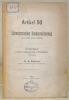 Artikel 50 der Schweizerischen Bundesverfassung vom 29. Mai 1874. Gutachten im Auftrage des eidgenössischen Justiz- und Polizei-Departments.. SAMUELY, ...