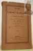 Manuel de droit romain contenant la théorie des institutes, précédée d’une introduction à l’étude du droit romain. Troisième édition revue, corrigée ...