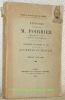 Discours prononcés par M. Poirrier, sénateur de la Seine, rapporteur de la Commission.Discussion du projet de Loi relatif aux accidents du travail. ...