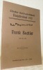FRANK BUCHSER 1828 bis 1890. Mit 19 Illustrationen.Zürcher Kunstgesellschaft Neujahrsblatt 1912.. 