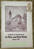 Festschrift zur Einweihung der St. Peter und Paul Kirche in Herisau 5. September 1937.. 