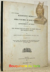Scientific Memoirs by Officers of the Medical and Sanitary Departments of the Government of India. No 33.The Production of Alkali in liquid media by the Bacillus Pestis.