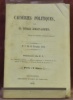 Causeries politiques. N°7. Du 16 novembre 1845.Sommaire du N° 7 : Des différentes sociétés. - Affaires religieuses. - Violations de domicile. - ...