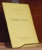 Cahiers biographiques III. Ramon Lull.. 