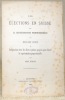 Les élections en Suisse et la représentation proportionelle et comparaison entre les divers systèmes proposés pour obtenir la représentation ...