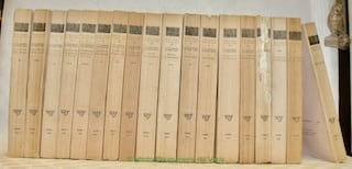 Oeuvres complètes. Collection La Gerbe. 10 Tomes en 18 volumes. I: Du côté de chez Swann, 2 vols. II: A l’ombre des jeunes filles en fleurs, 3 vols. ...