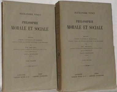 Philosophie morale et sociale. Publié par Ph. Bridel et P. Bonnard. 2 volumes.