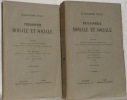 Philosophie morale et sociale. Publié par Ph. Bridel et P. Bonnard. 2 volumes.. VINET, Alexandre.