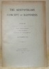 The Aristotelian Concept of Happiness. Thesis.. MURPHY, Daniel.