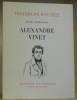 Alexandre Vinet. Collection “Trésors de mon pays”.. PERROCHON, Henri.