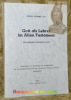 Gott als Lehrer im Alten Testament. Eine semantisch-theologische Studie.. SCHAWE, Erwin.