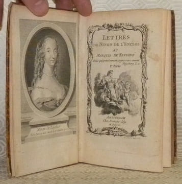 Lettres de Ninon de l’Enclos au Marquis de Sevigné. 2 Parties reliées en 1 volumes.. CREBILLON, Fils.