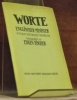 Worte. Englischer Minister im Original nebst deutscher &Uuml;bersetzung.. FISCHER, Eugen (hrsg).