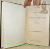Rapport du Commissaire du Bureau général des terres publiques pour l’année 1867. Abrégé et publié par ordre du Sénat des Etats-Unis.. 