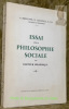 Essai sur la philosophie sociale du Docteur Séraphique.. LEGOWICZ, P. Hippolyte J.-L.