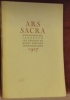 ARS SACRA. Schweizerisches Jahrbuch für christliche Kunst. Annuaire Suisse d’Art sacré.Années 1927 (première année).. 