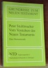 Vom Verstehen des Neuen Testaments. Eine Hermeneutik. Grundrisse zum Neuen Testament 6.. STUHLMACHER, Peter.