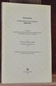 Puer Aeternus An Examination of the John Updike’s Rabbit, Run. Thesis.