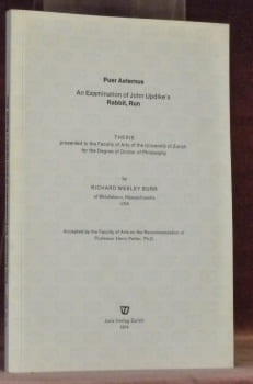 Puer Aeternus An Examination of the John Updike’s Rabbit, Run. Thesis.. BURR, Richard  Wesley.