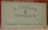 K. Oehler Offenbach M. Haldwollstoff - Tissu mi-laine - Union Cloth.Catalogue d’échantillons de 15 planches en dépliant.. 