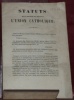 Status de la Société du Journal “L’Union Catholique”.. 